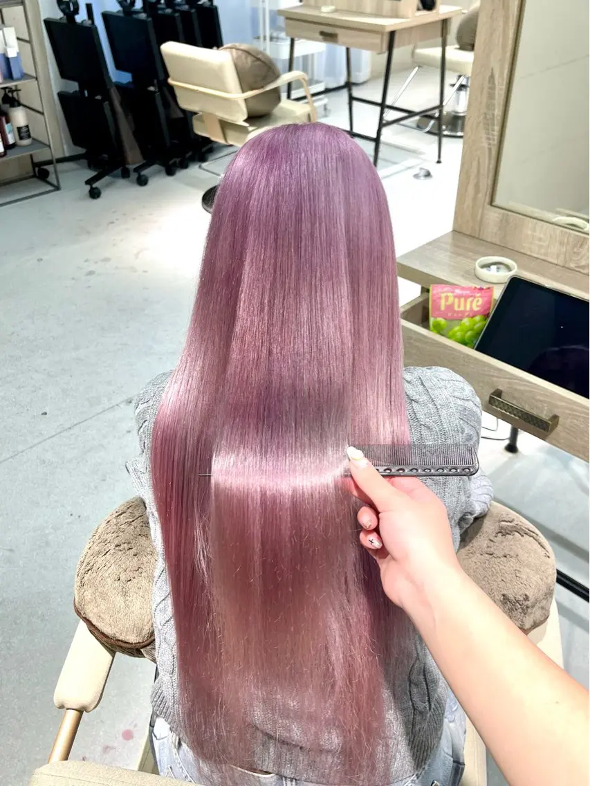 【ミニモ限定】🌐ブリーチ2回+ケアカラー+トリートメント🌐の写真