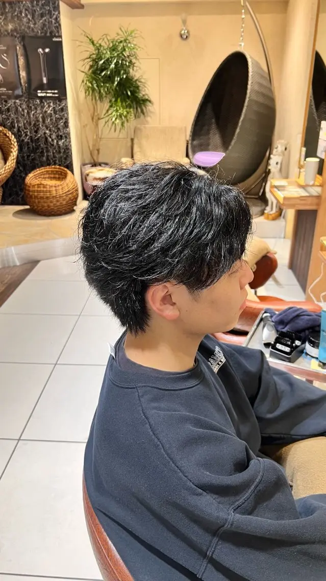 ショート メンズ カット 新宿/メンズパーマ/ メンズ特化/和田瑞生のヘアスタイル