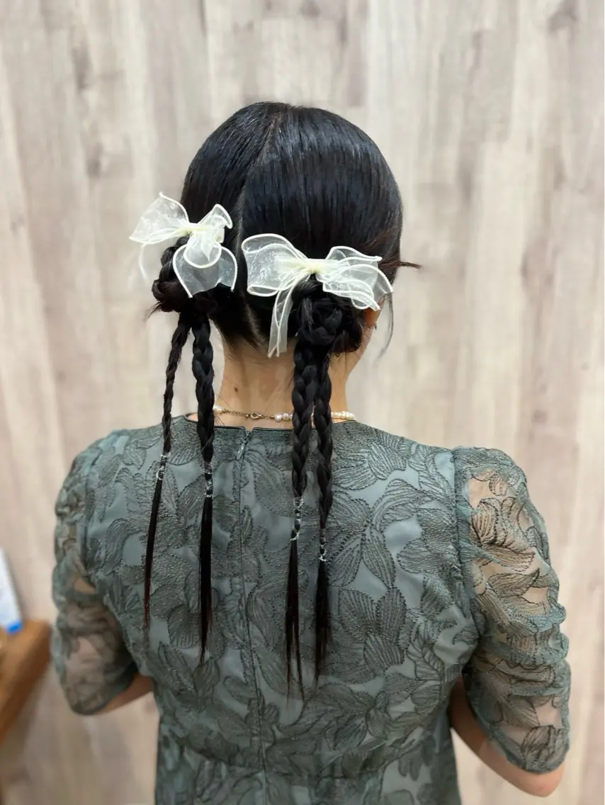 ヘアアレンジ ヘアセット ヘアメイクネイリスト hidemi中目黒のヘアスタイル