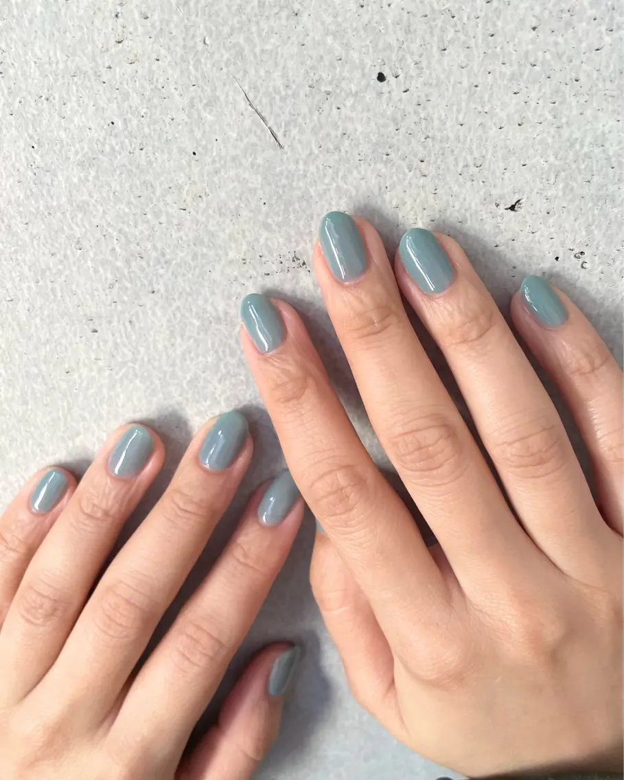 ネイル ブルー ハンドネイル nailsalon amity🌿池田のネイルデザイン