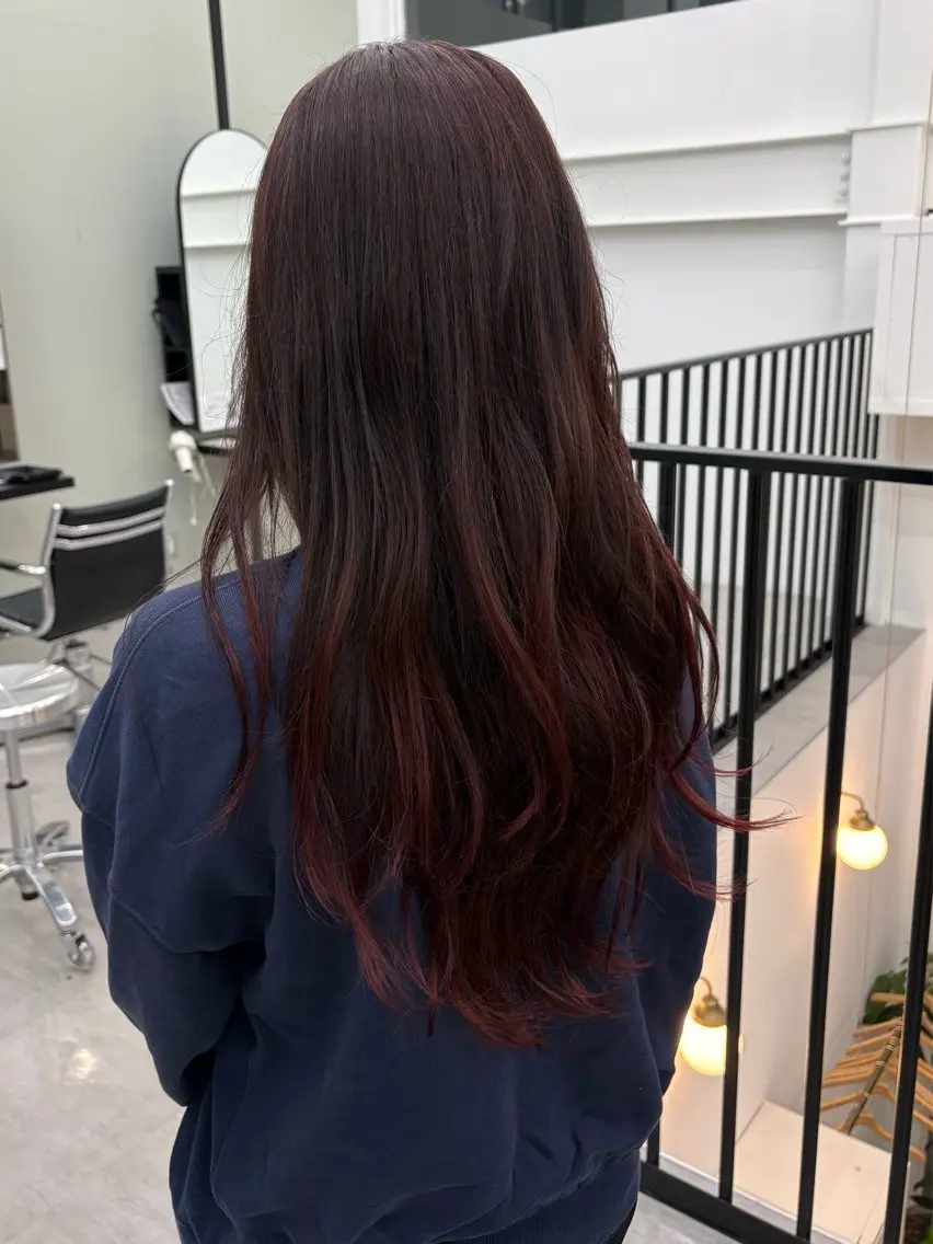 カラー ブリーチ グラデーションカラー ヘアカラー 齋藤 そらのヘアスタイル