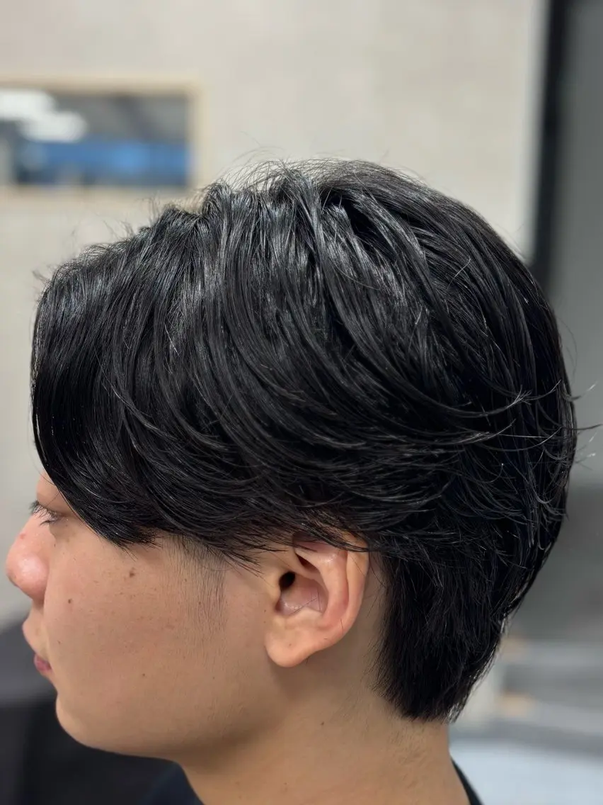 ショート パーマ メンズ カット パーマ メンズ特化韓国風 パーマスタイル/りんのヘアスタイル