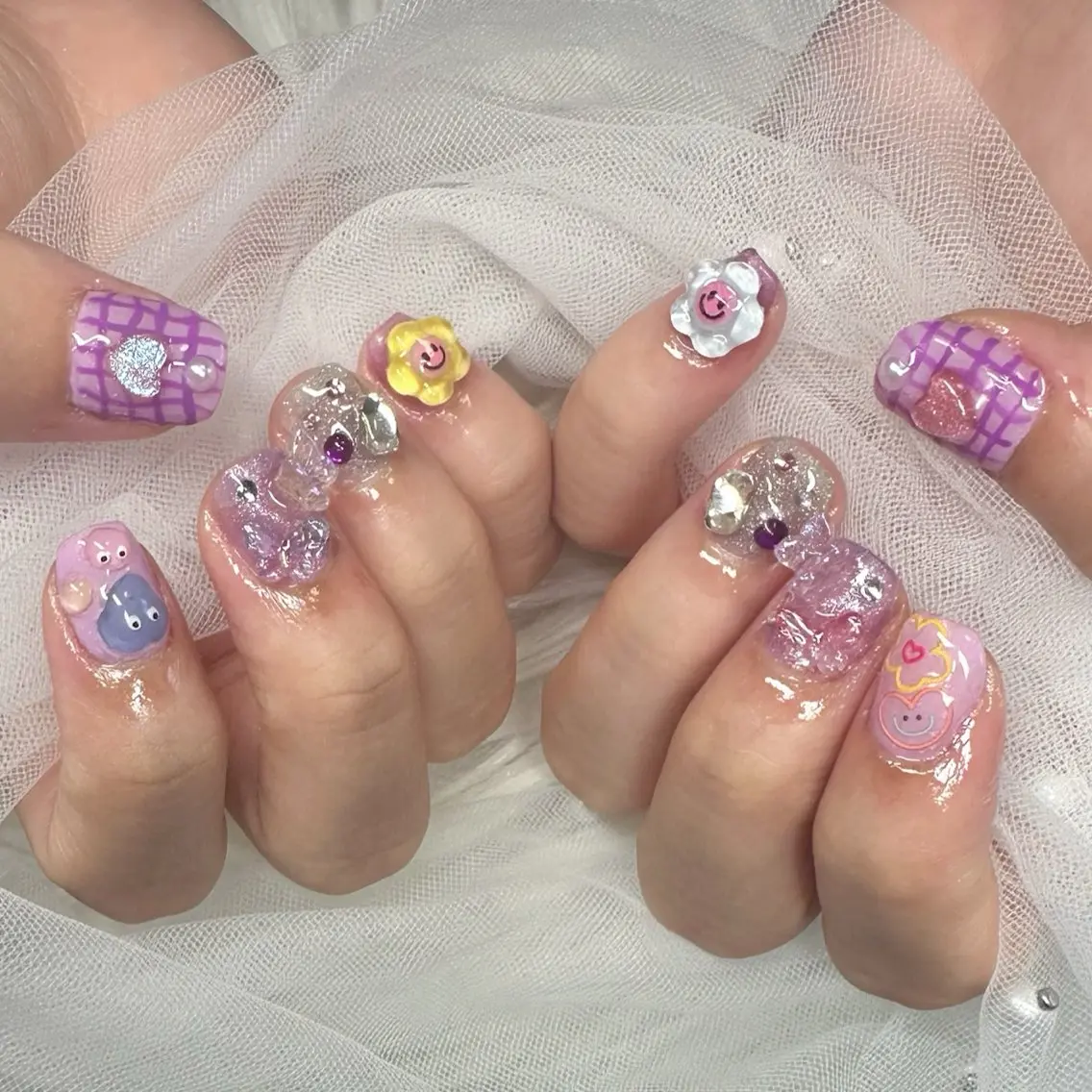 ネイル 持ち込み ハンドネイル touma Rinaのネイルデザイン