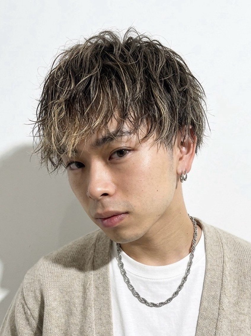 ショート カラー メンズ ヘアカラー メンズ美容師⭐︎🗽 心斎橋Masanoのヘアスタイル