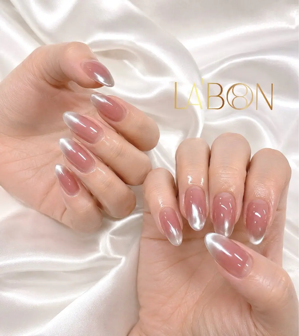 ネイル アートネイル ジェルネイル キラキラネイル 韓国ネイル ロングネイル Labon Nails Artのネイルデザイン
