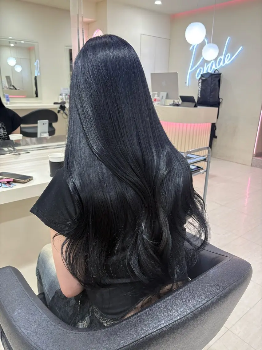 ミディアム カラー ヘアアレンジ ヘアカラー 💟RINNA 艶カラー💟のヘアスタイル