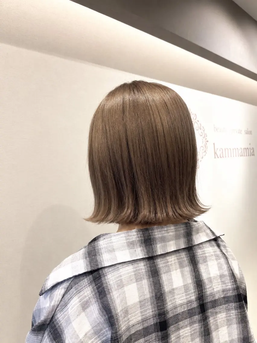 ショート ヘアカラー トリートメント 川村 夏のヘアスタイル