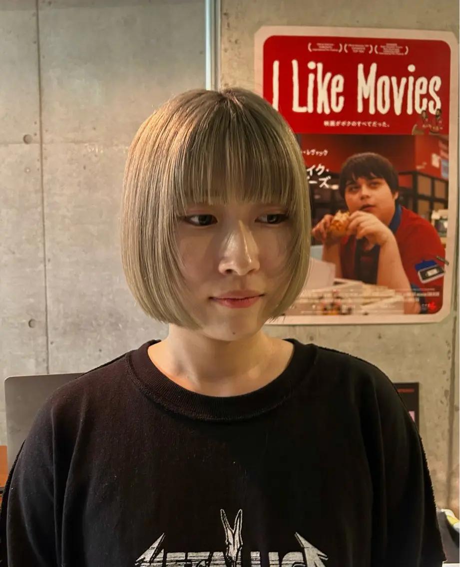 前髪カットの写真