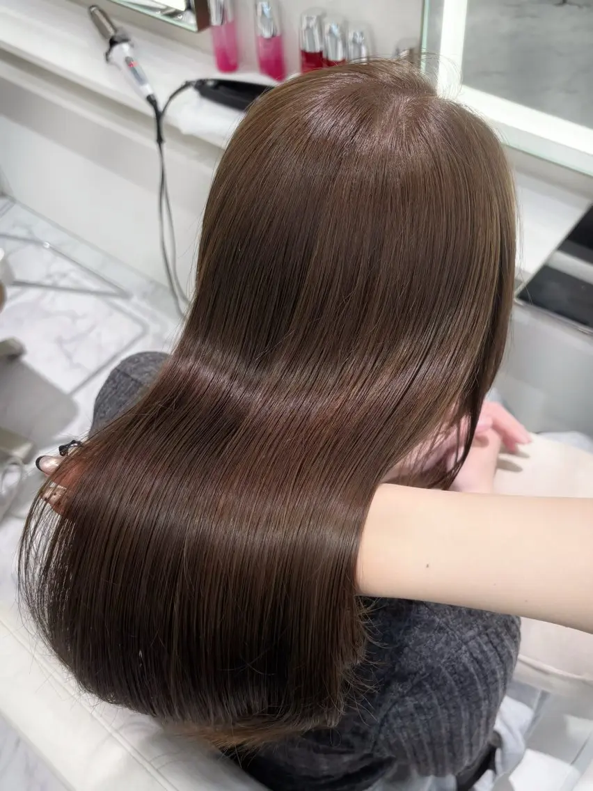 U24🎀【ブリーチなしダブルカラー】➕【カット】➕【トリートメント】の写真