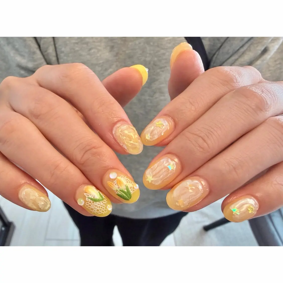 ネイル ハンドネイル ⏦Little 𐙚 Nail⏦のネイルデザイン