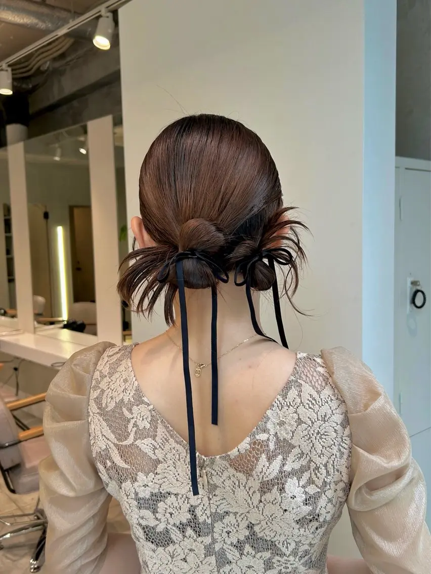 ヘアアレンジ ヘアセット 伊沢 美憂 ⌇﻿渋谷アシスタントのヘアスタイル