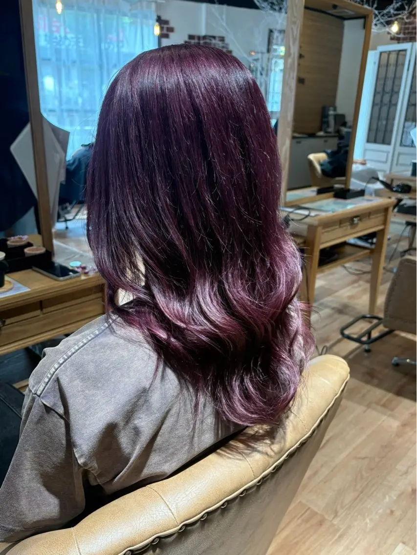 ロング カラー 西村 雪菜のヘアスタイル