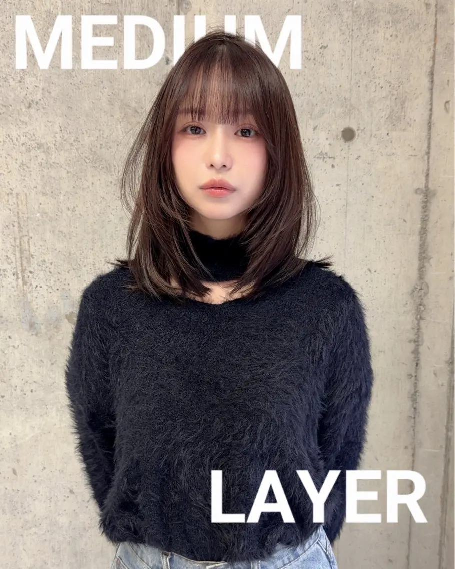 ミディアム カット ヘアカラー トリートメント 廣瀬双葉 ボブ/ミディアムのヘアスタイル
