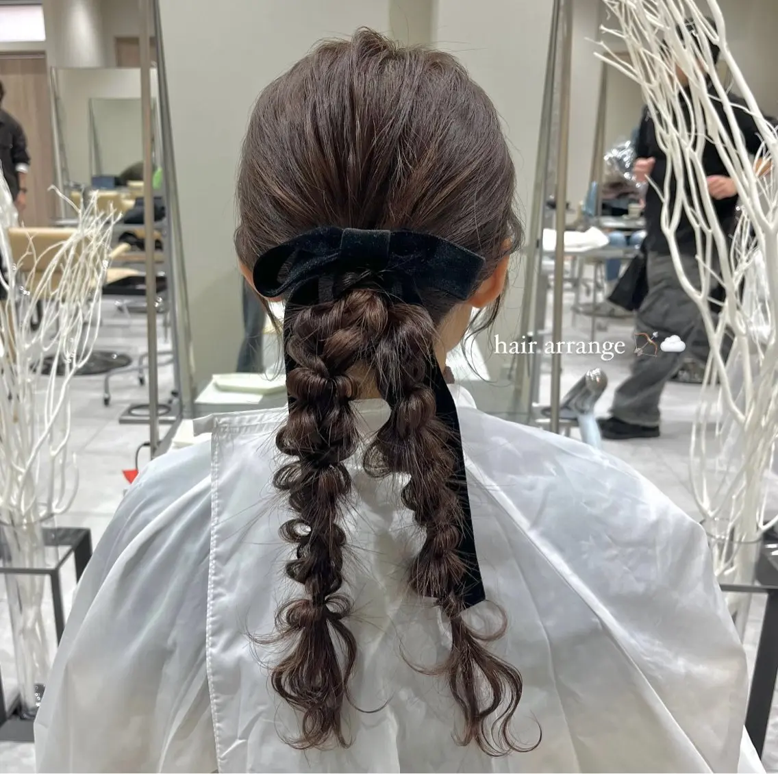 大切な日のヘアセット🌬🩶の写真