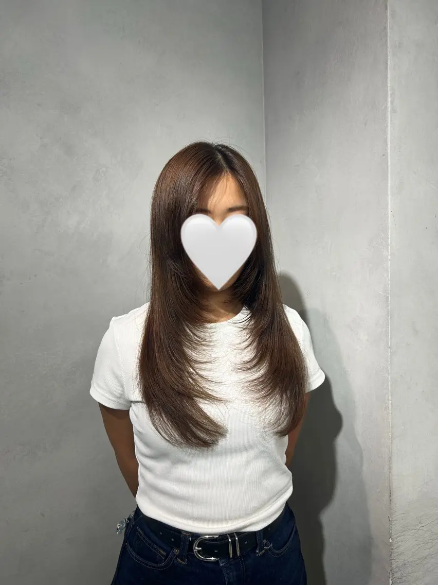 ロング ハイレイヤー レイヤーカット 大村 さくらのヘアスタイル
