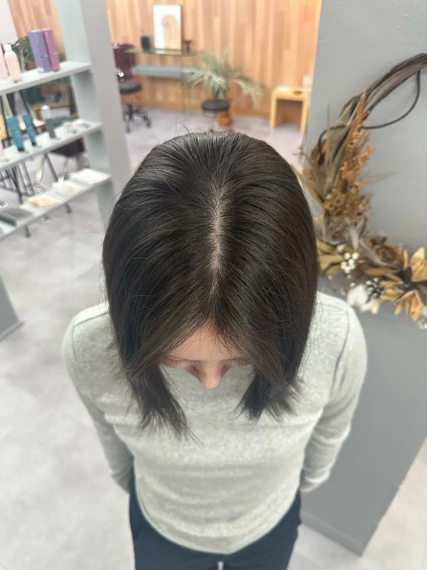 ミディアム 恩田 遼のヘアスタイル