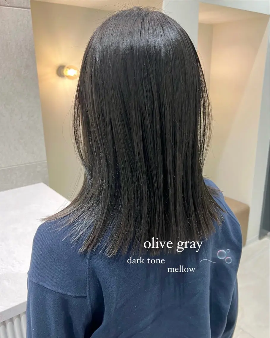【人気No.2🌈】前髪カット+カラー+RAMERAME超音波トリートメント+コテ巻きの写真