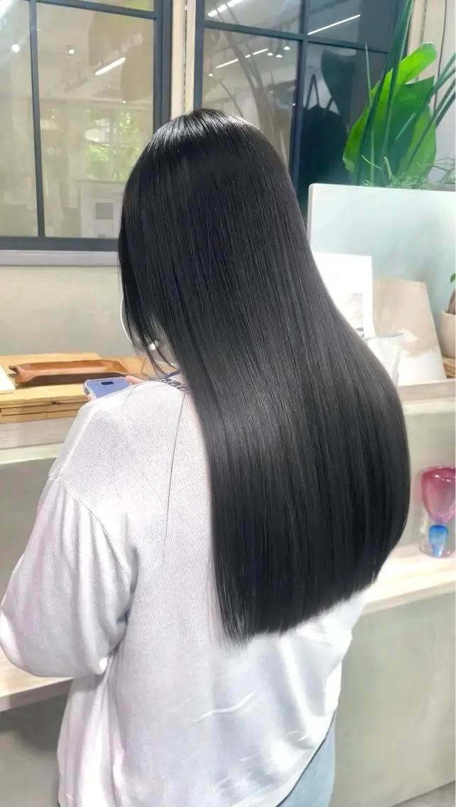 ロング カラー カット ヘアカラー 縮毛矯正 トリートメント カノン/透明感カラー /酸性ストレートのヘアスタイル