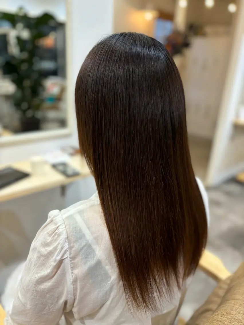 ロング 髪質改善 すなが/ハイライト モデル募集中のヘアスタイル