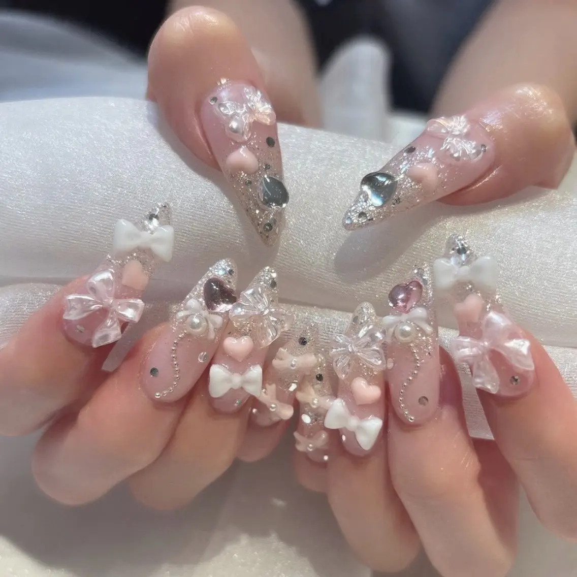人気No1✨【長さ出し10本】 持ち込みデザイン+付け放題120分の写真
