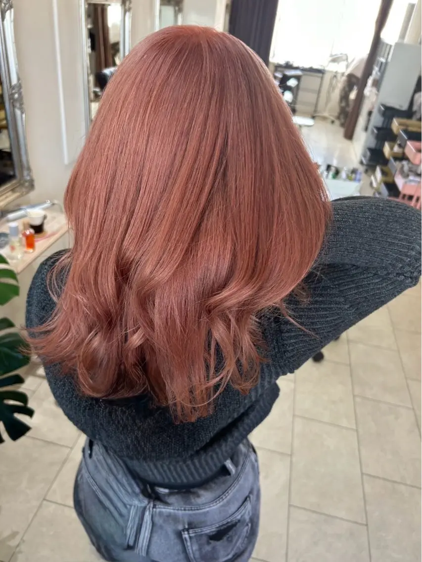 ロング カラー ベージュカラー ブリーチ ピンクカラー ピンクベージュ ヘアカラー 🫧透明感ボブ/ ハイトーン.nanoのヘアスタイル