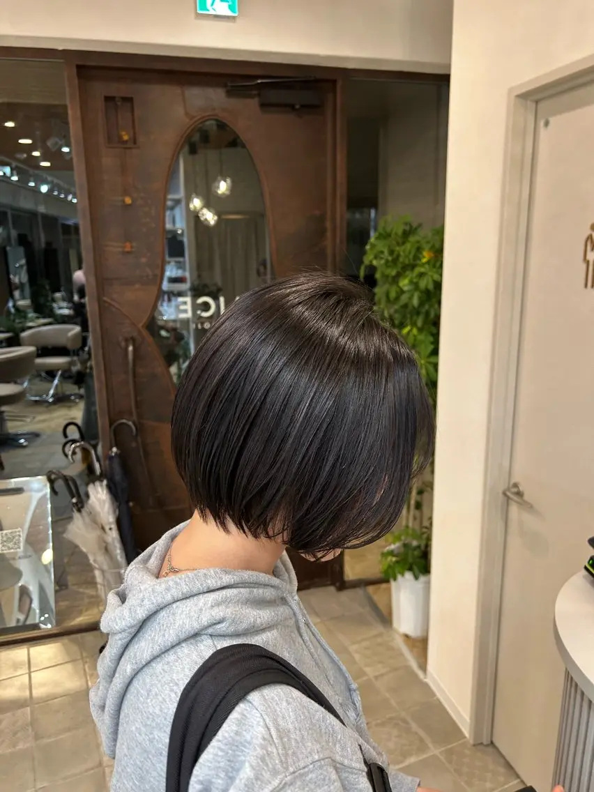 ショート 縮毛矯正 似合わせカット&艶 カラー🤍ヒナタ🤍のヘアスタイル