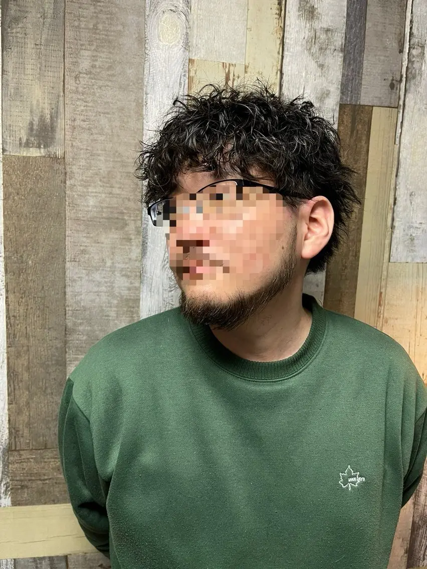 ショート パーマ メンズ メンズパーマ メンズ特化型/永井 友貴のヘアスタイル