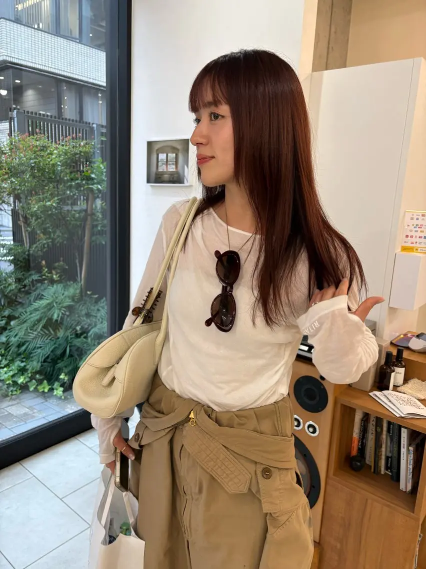 ロング カラー カット ヘアカラー eri kinjoのヘアスタイル