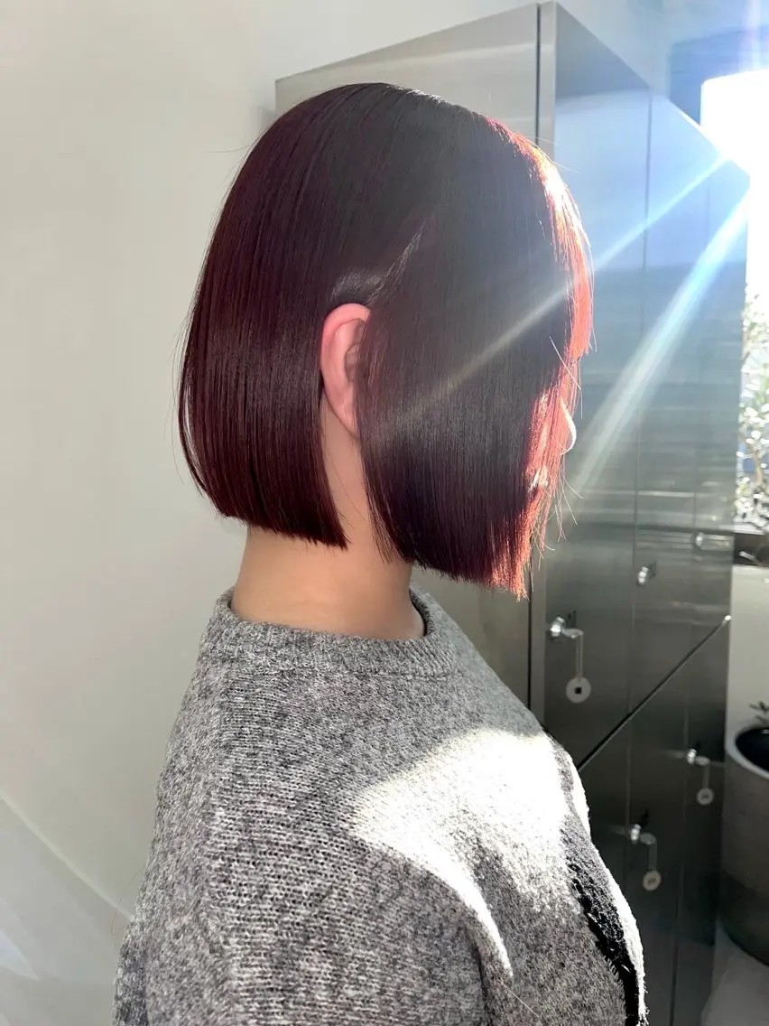 【暖色ワンカラー】カット+カラー+トリートメント🎀の写真
