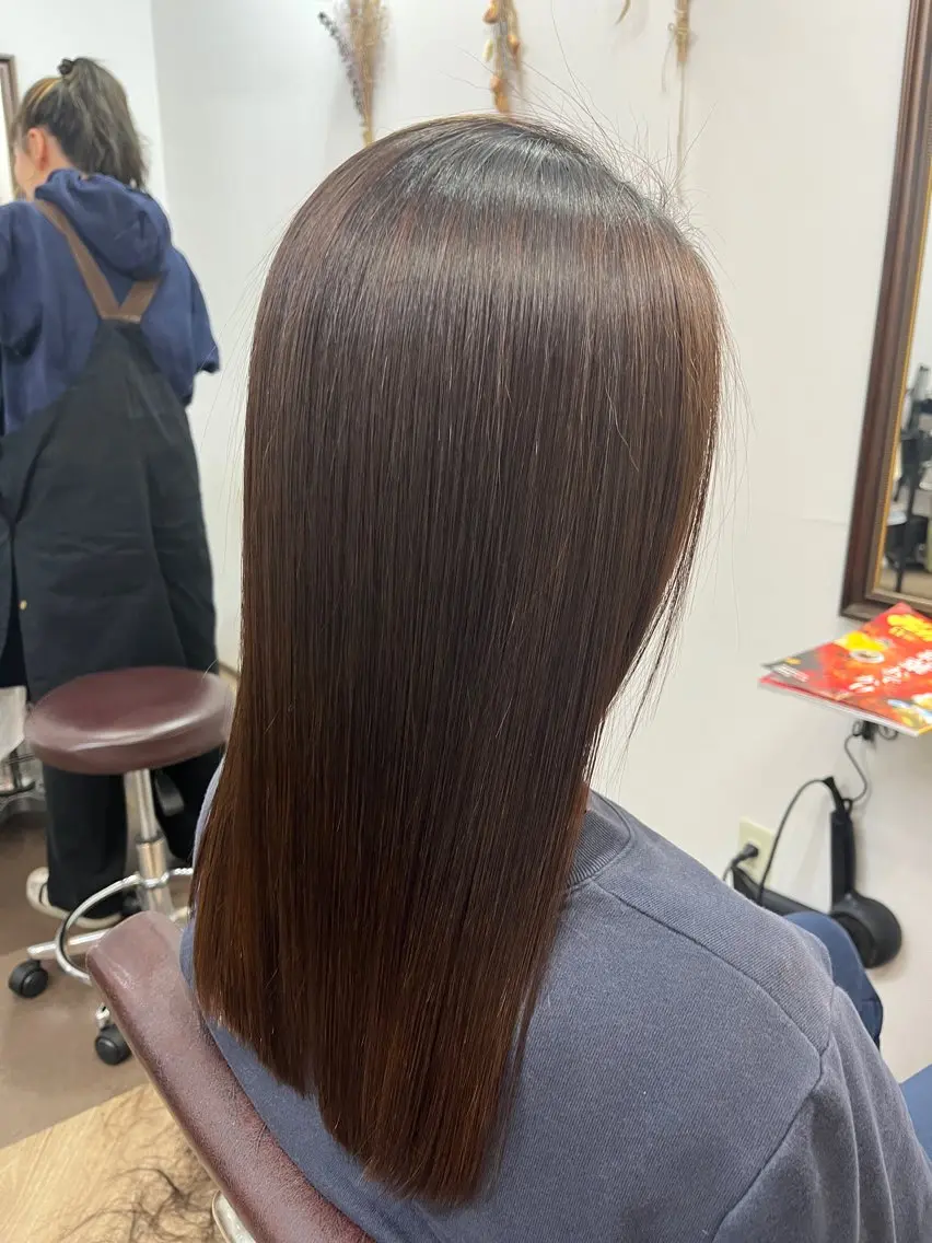 ロング 髪質改善 縮毛矯正 トリートメント hanaco .のヘアスタイル