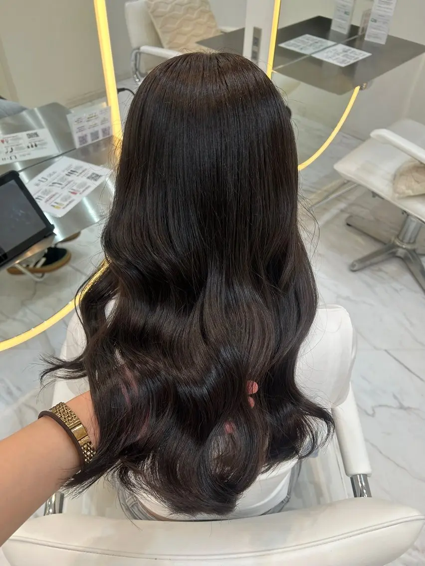 【✨撮影OK・セミロング以上限定✨】💕ワンカラー💕+3step treatment🫧※黒染め・白髪染め不可の写真