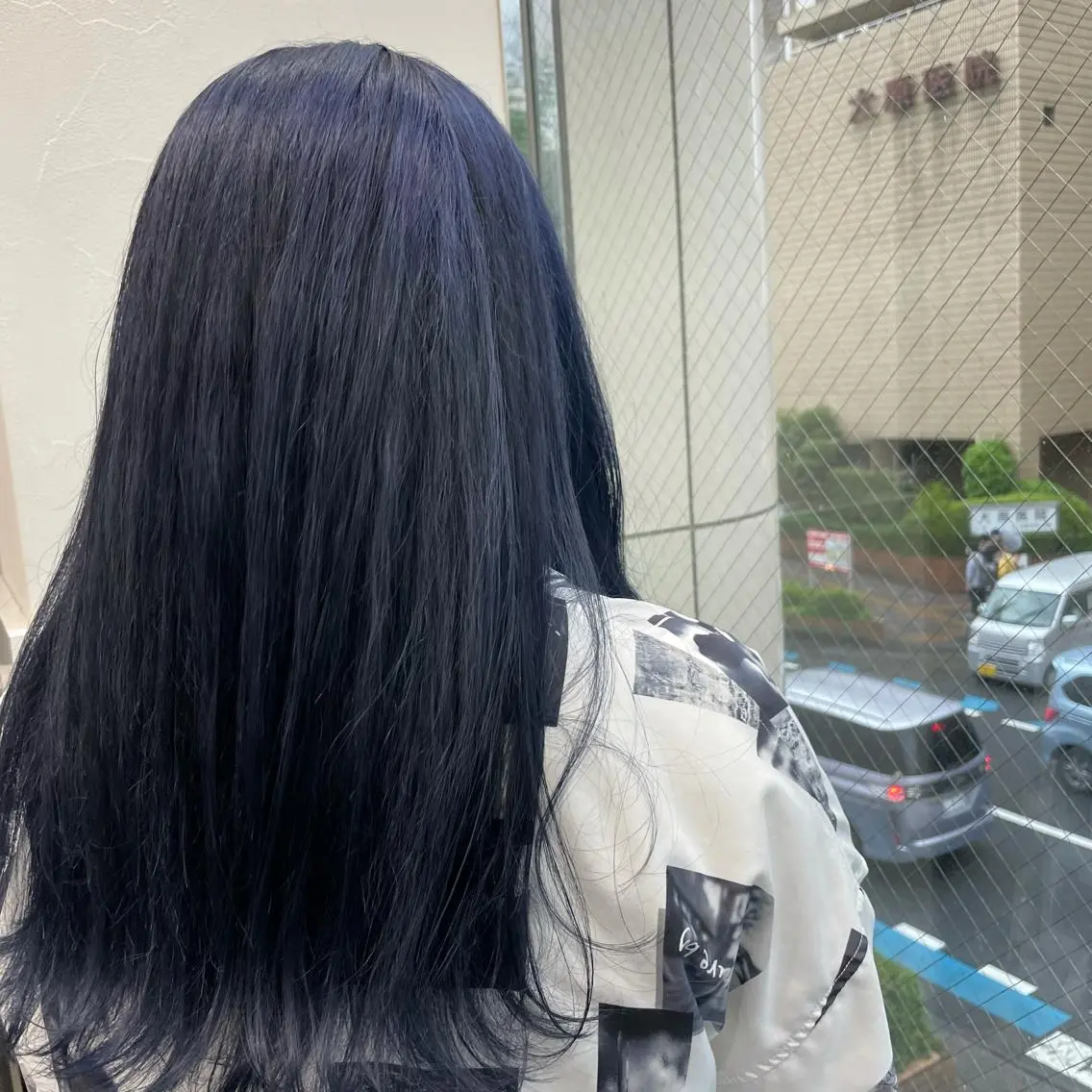 ロング カラー ブルーカラー ネイビーカラー 🌼杉田 胡桃🌼のヘアスタイル