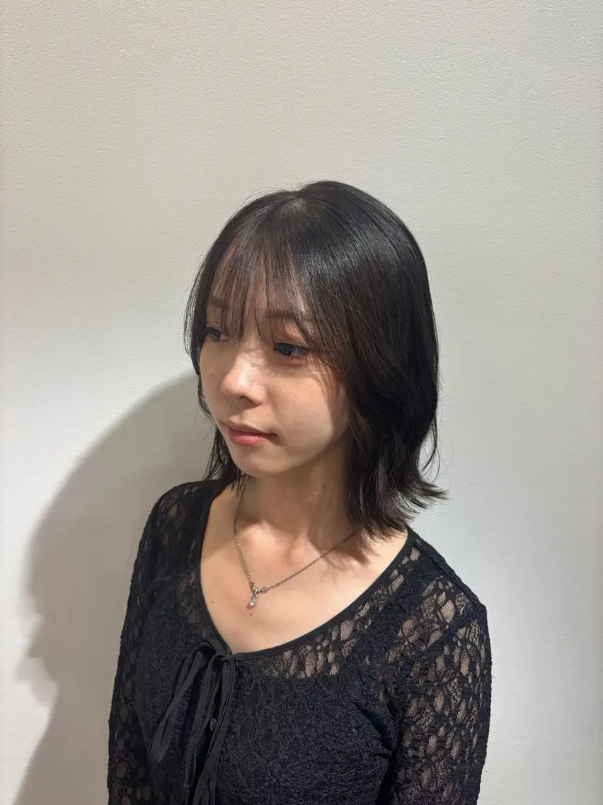 ミディアム 外ハネヘア カット Ayu /あゆのヘアスタイル