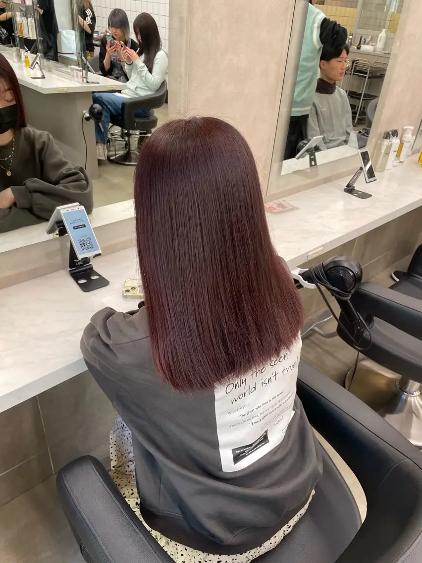 ロング カラー ヘアアレンジ ヘアカラー トリートメント ヘアセット 💗横浜美容室 💗HARUNAのヘアスタイル