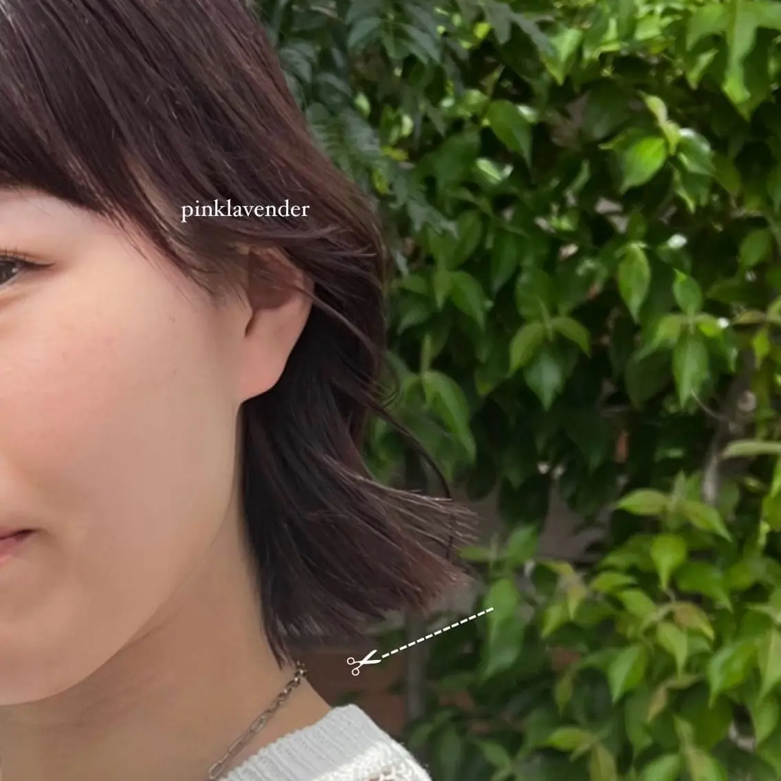 ショート カラー レイヤー/透明感艶 カラー丸山ななほのヘアスタイル