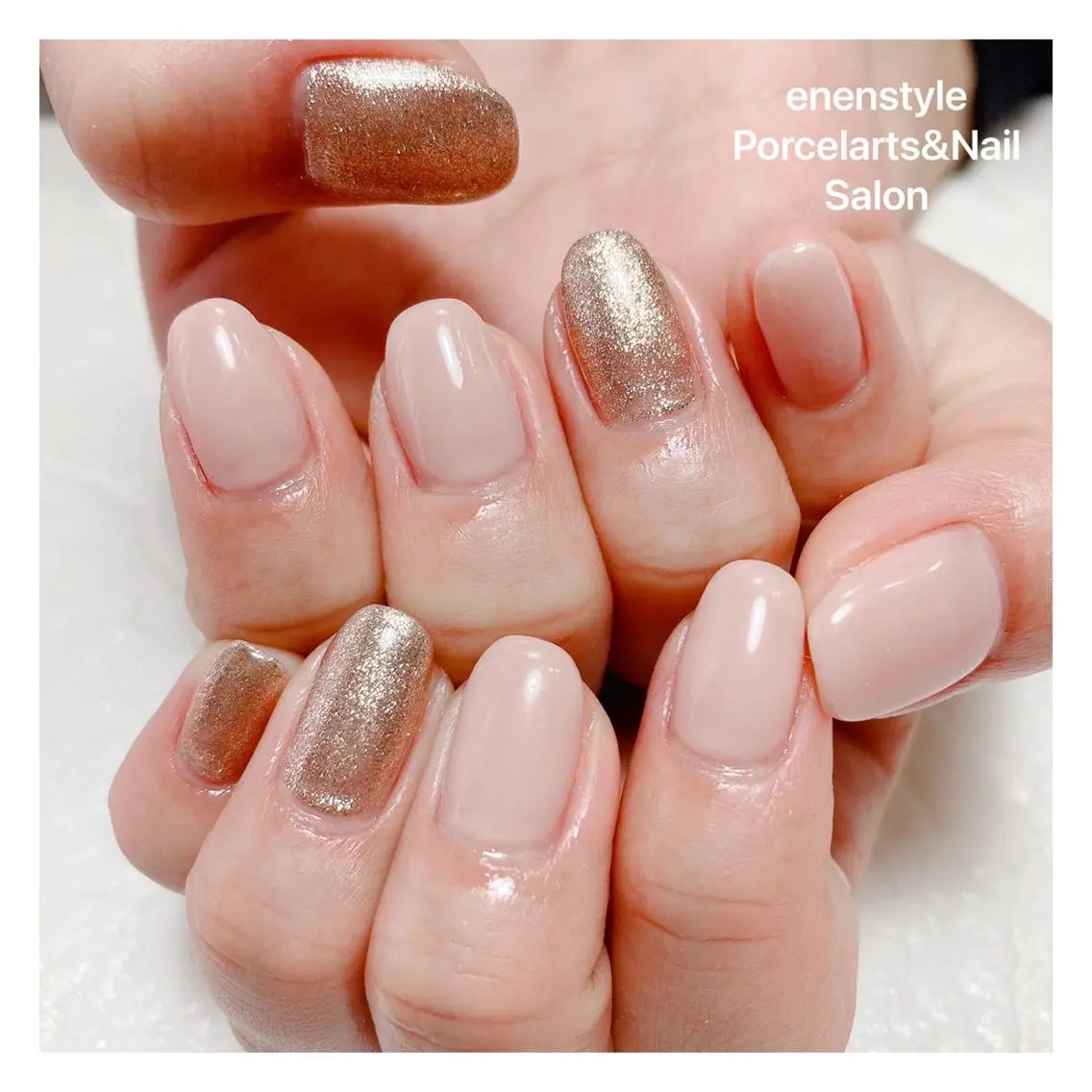 ミディアム ネイル 🐾enen style 🐾のネイルデザイン