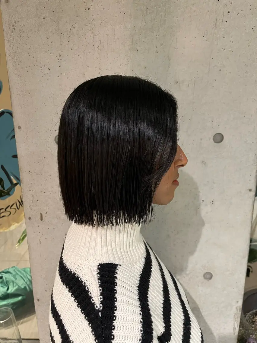 ショート ボブ 菅野 紗弥のヘアスタイル
