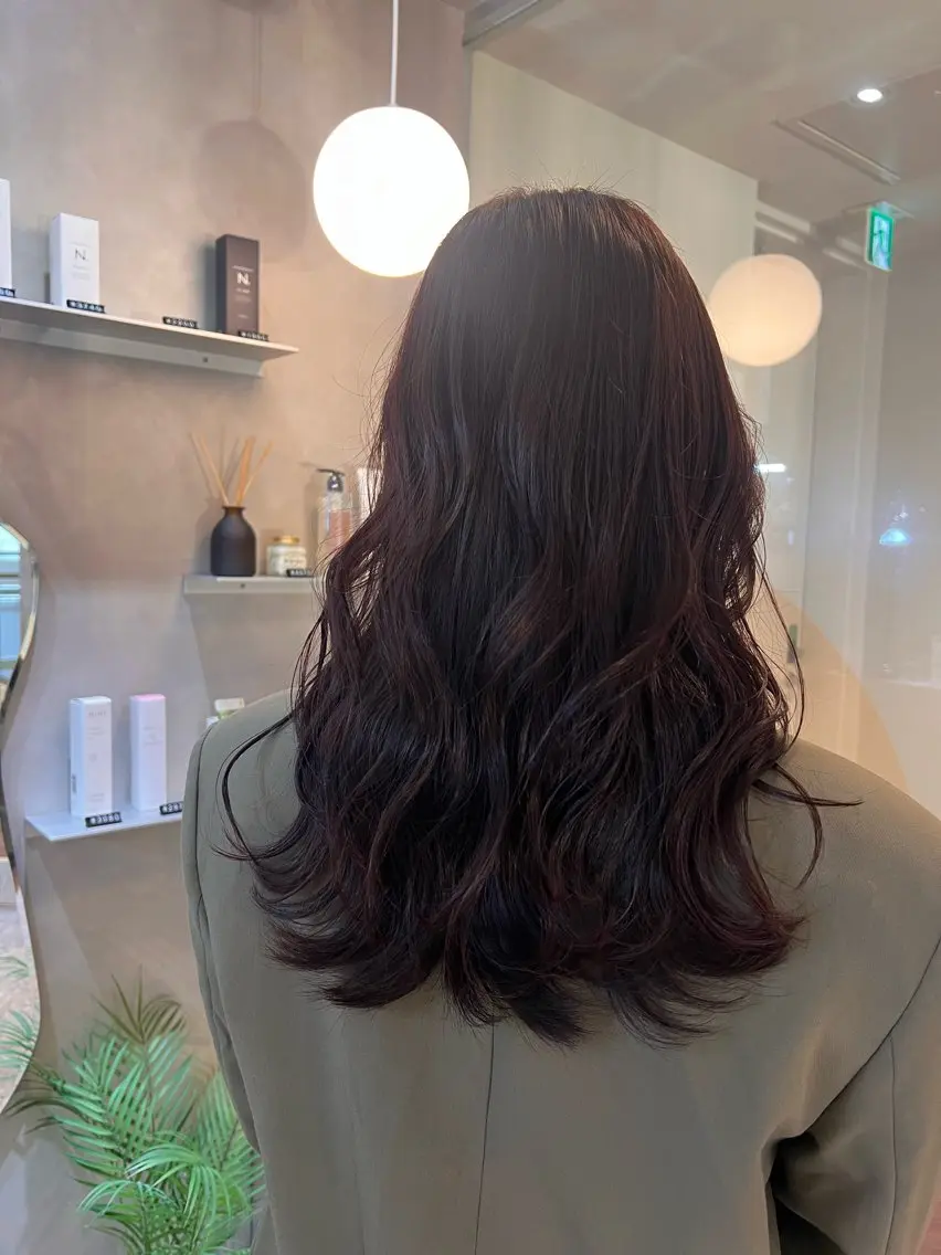 ロング カラー バイオレットカラー KANA🌿透明感/ レイヤーcut🌿のヘアスタイル