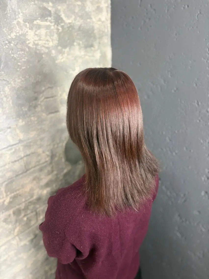 ミディアム カラー カット ヘアカラー トリートメント 暖色系カラー/ピンク Ririi🎀のヘアスタイル