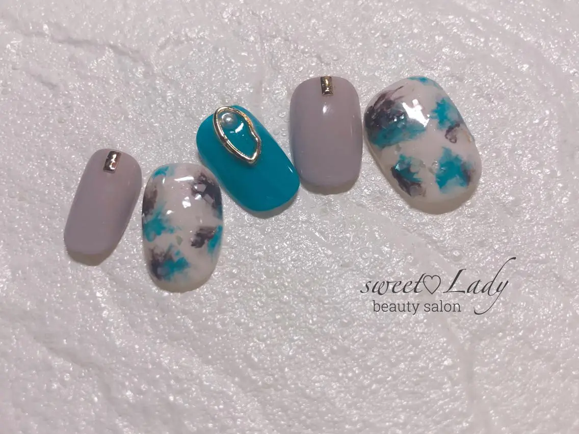 【sweet♡Ladyコース】＊ワンカラー／グラデーション＊両手合わせてデザイン・アート 10本まで(3時間以内)の写真