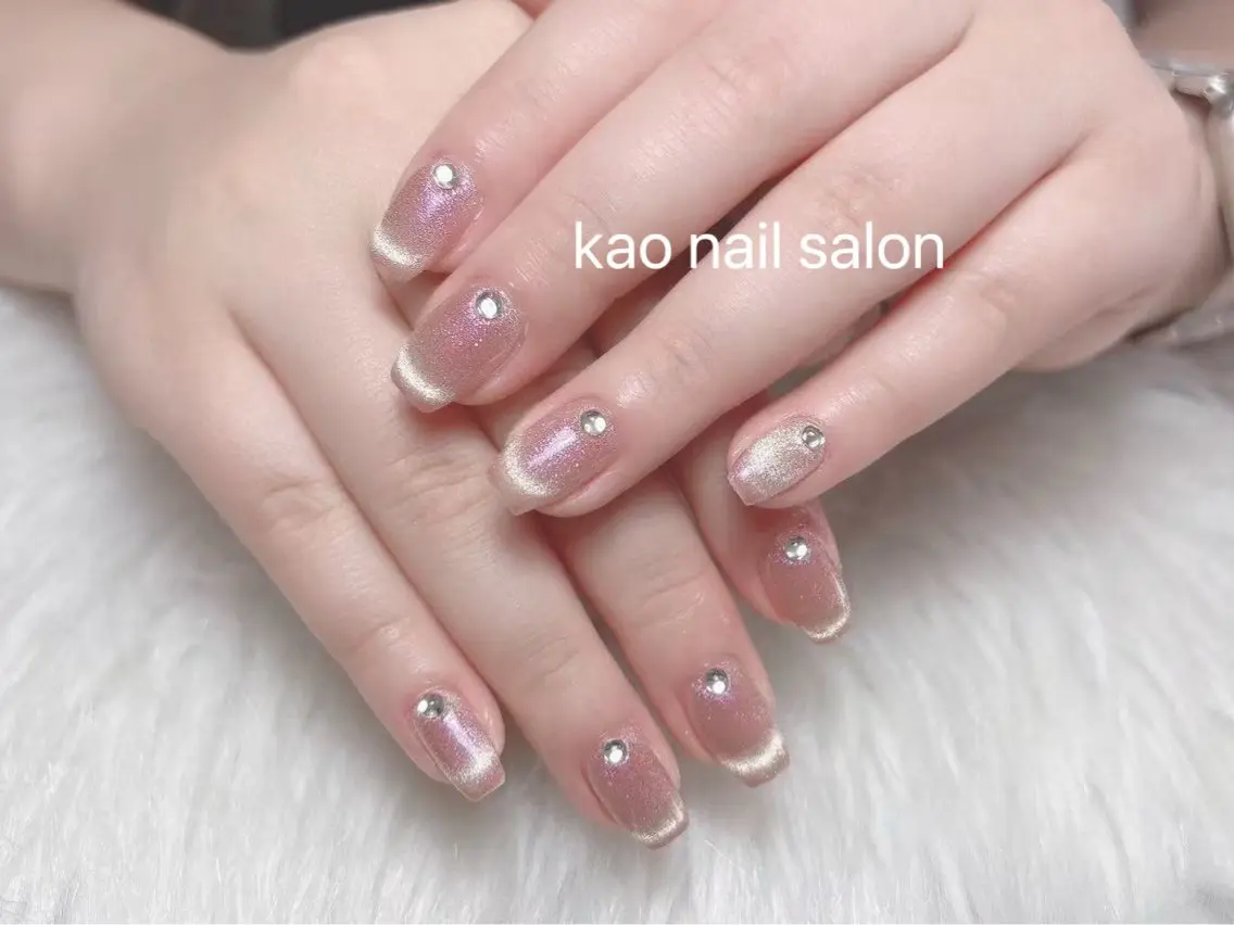 ネイル ハンドネイル kao nail マグネット/長さだしのネイルデザイン