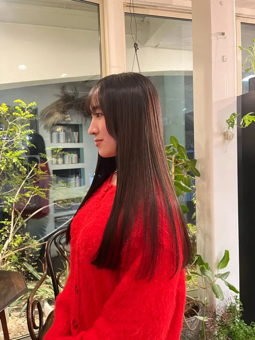 ロング 柴田 さくら/パーマモデルのヘアスタイル