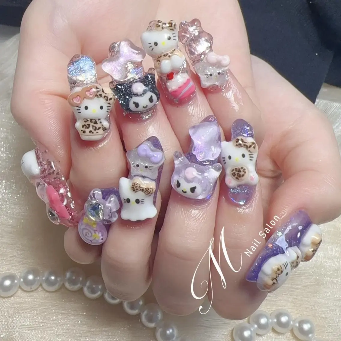 ネイル ハンドネイル M✨ワンホン風ネイル パラジェル取扱🦋ニのネイルデザイン