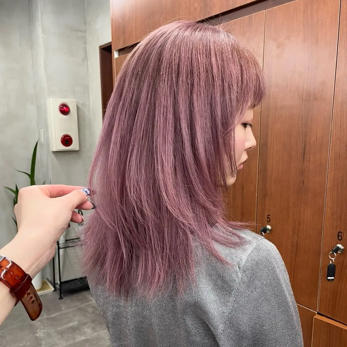 ロング カラー カット ヘアカラー トリートメント 🤍ブリーチなしカラ ー/渋谷/YUU🤍のヘアスタイル
