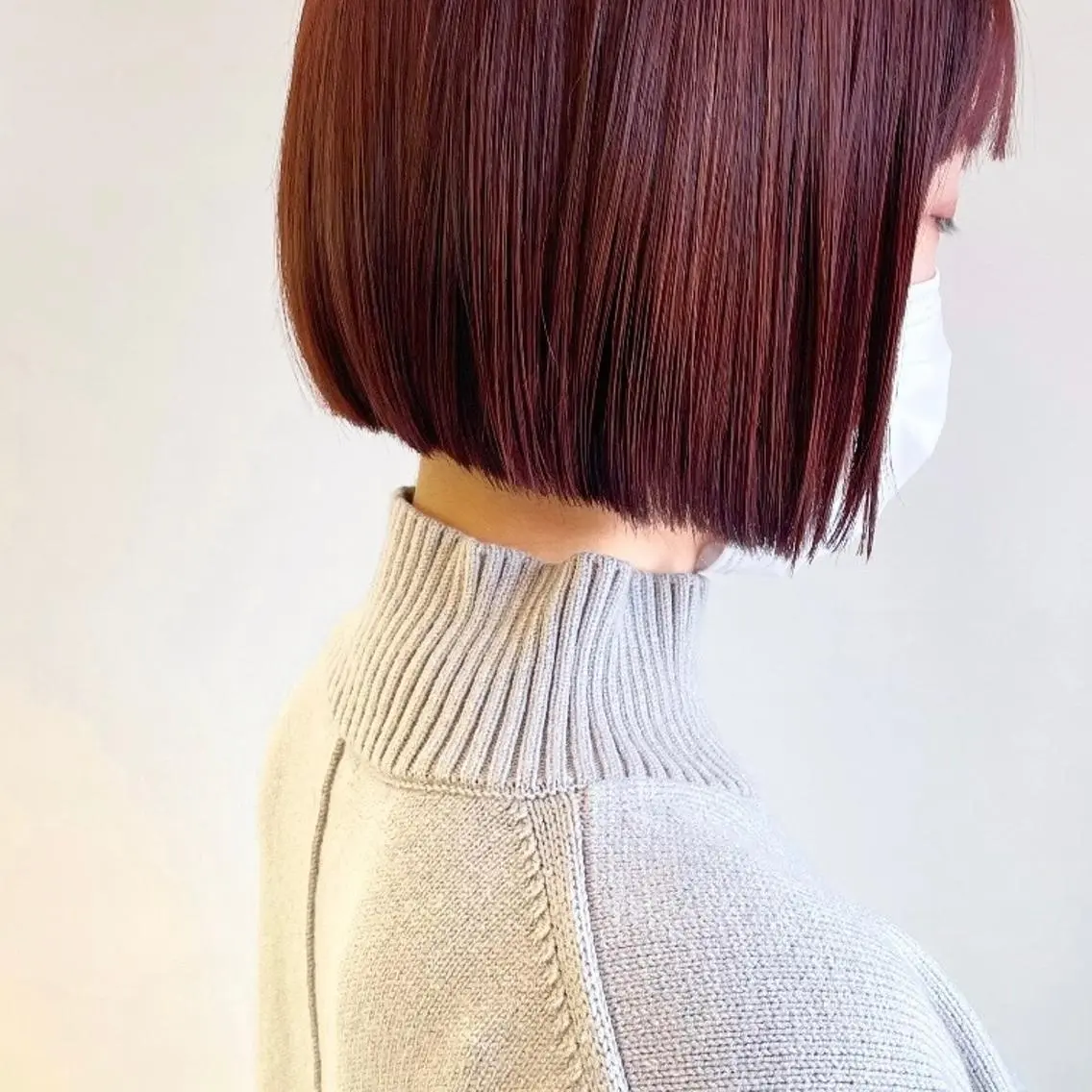 ショート カラー ブラウンカラー ピンクカラー ピンクブラウン ボブ カット ヘアカラー 齋藤 咲のヘアスタイル