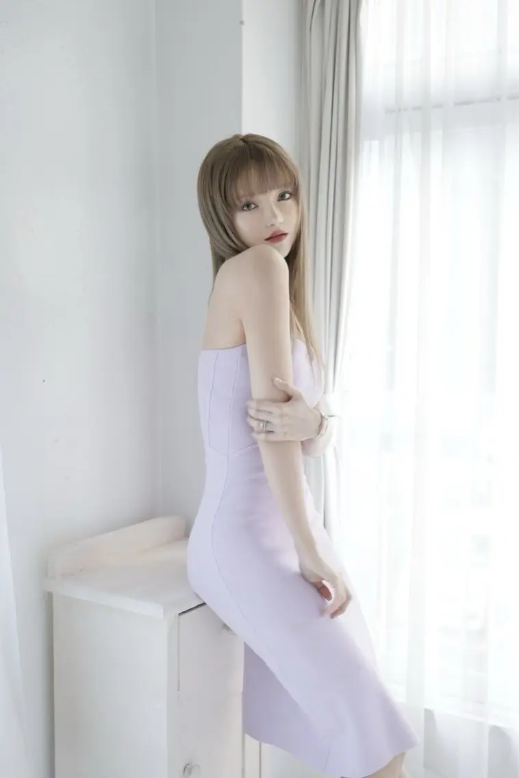 セミロング カラー パーマ ヘアアレンジ セミロングパーマ ベージュカラー ブリーチ ブラウンカラー ショコラベージュ 平川 友理/韓国ヘア💘のヘアスタイル