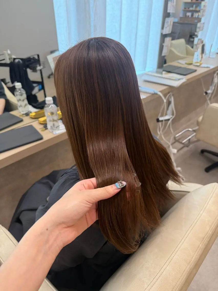 ロング カラー カット ヘアカラー トリートメント りん/ハイトーン💖 🌈髪質改善✨️浜松のヘアスタイル