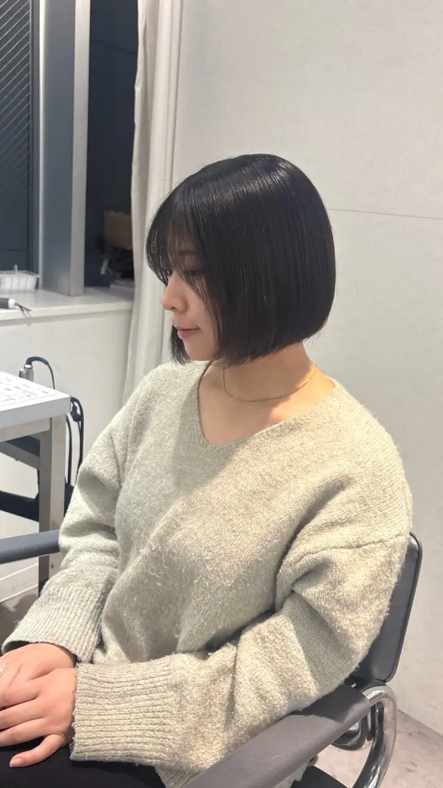 ショート ボブ カットモデル/渋谷 ソナのヘアスタイル