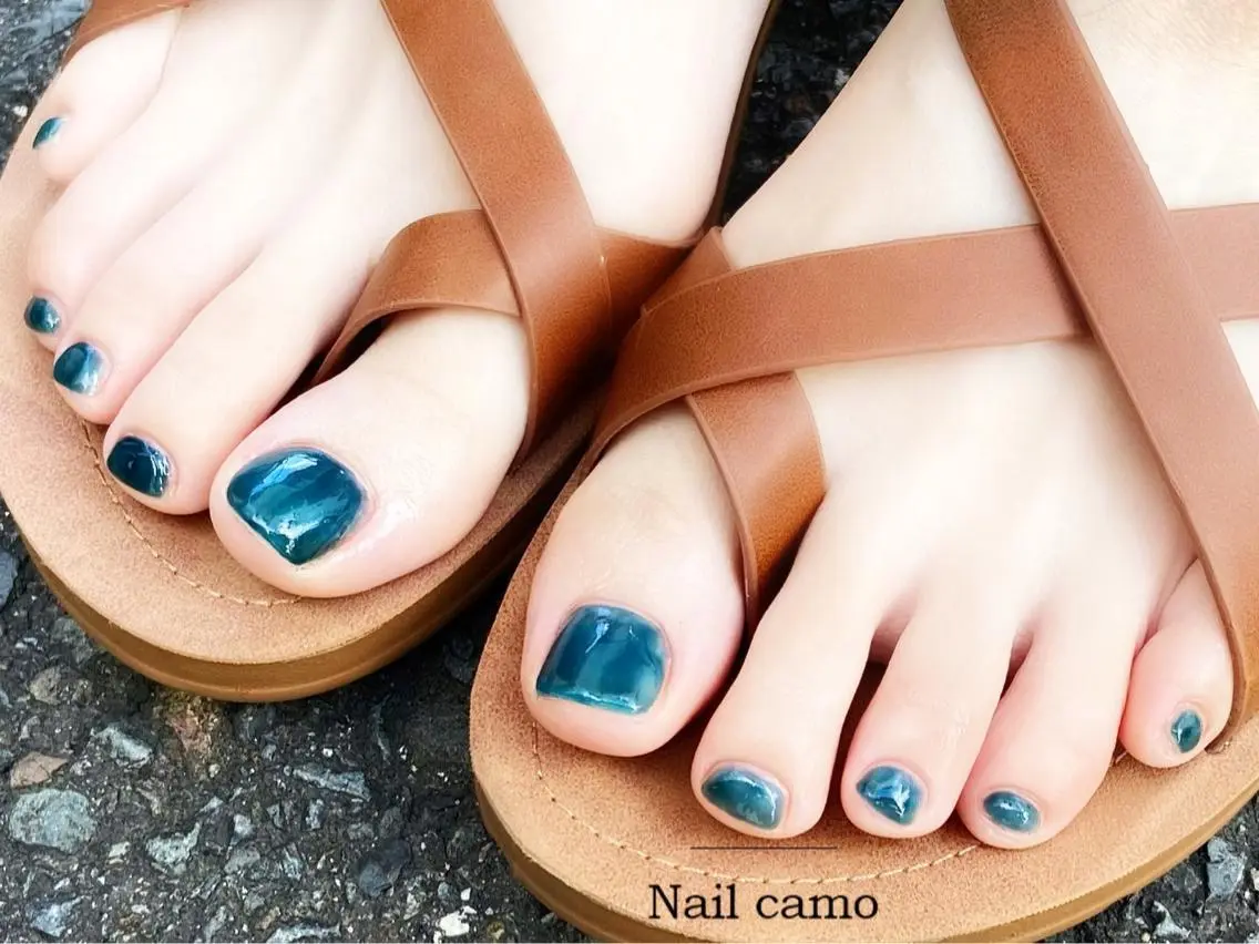 ネイル フットネイル 🌟Nail camo🌟のネイルデザイン