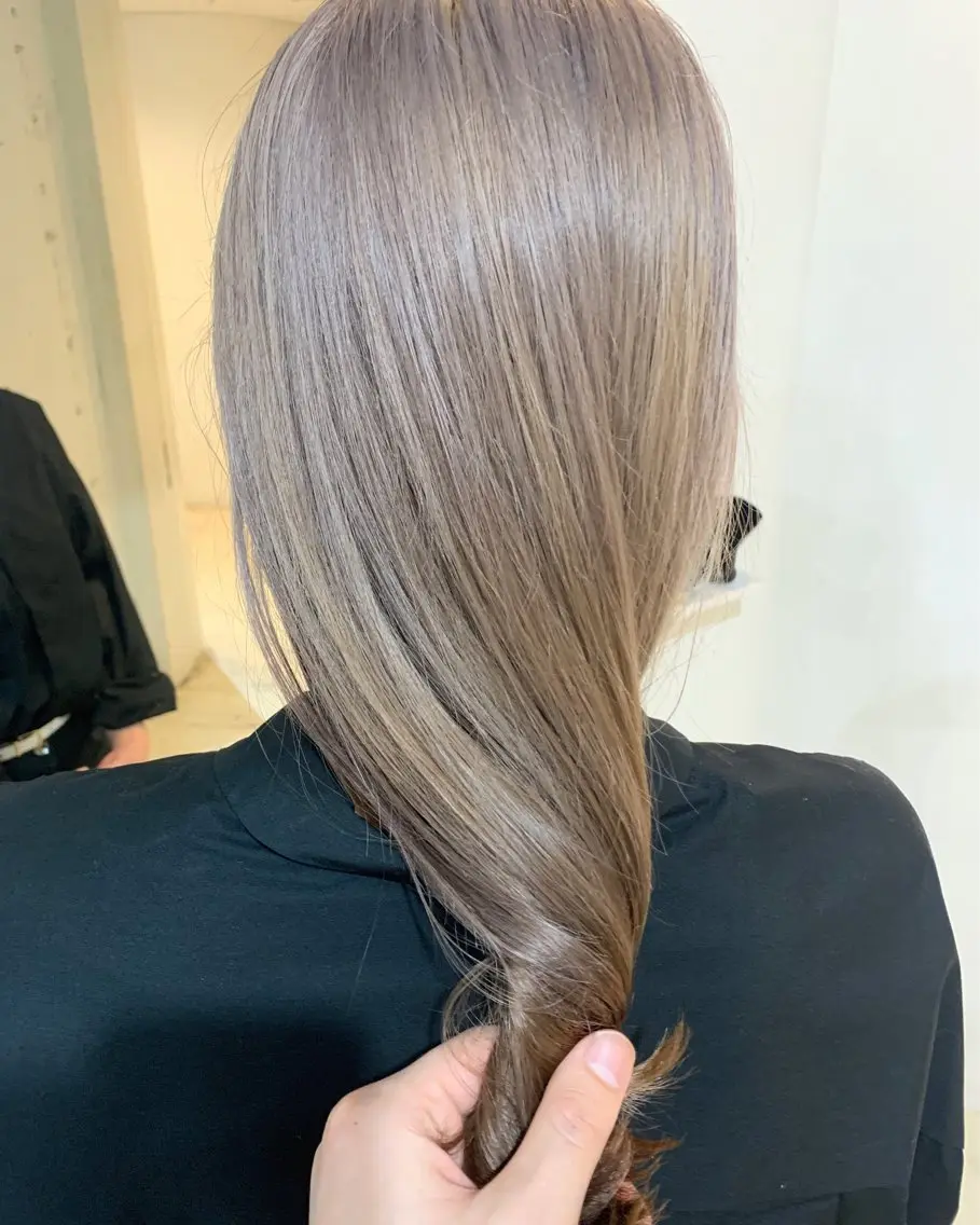 ロング カット ヘアカラー トリートメント ダブルカラー/透明感 💈JUNYA💈のヘアスタイル
